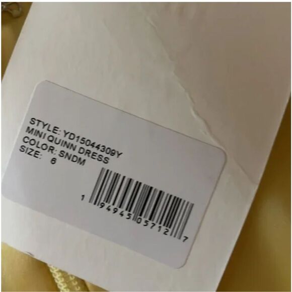 Likely Yellow Floral Mini Quinn Puff Sleeve Dress in Sundance Size 6 NWT - Picture 15 of 16